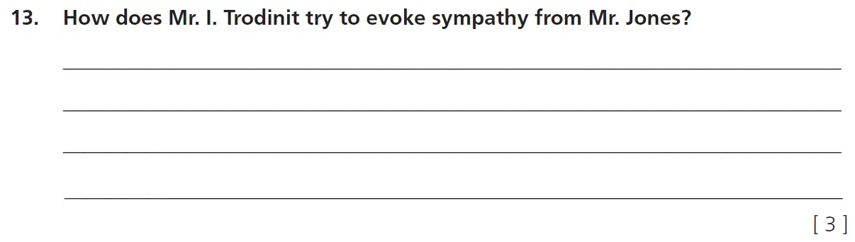 Question 13 - 11+ Comprehension – Inference – Test Paper 5