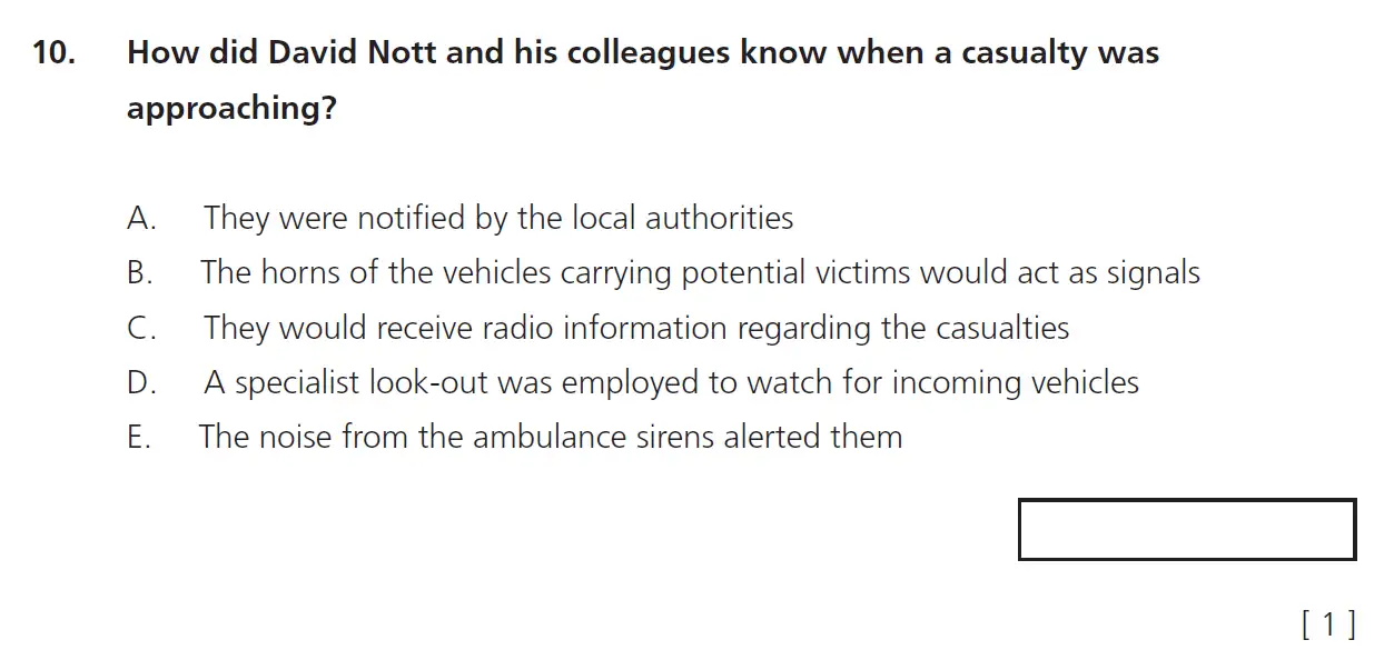 Question 10 - 11+ Comprehension – Summary – Test Paper 4