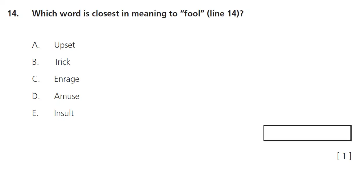 Question 14 - 11+ Comprehension – Summary – Test Paper 4
