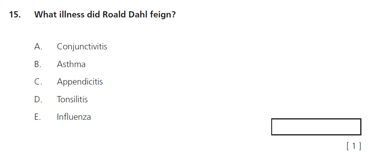 Question 15 - 11+ Comprehension – Summary – Test Paper 4