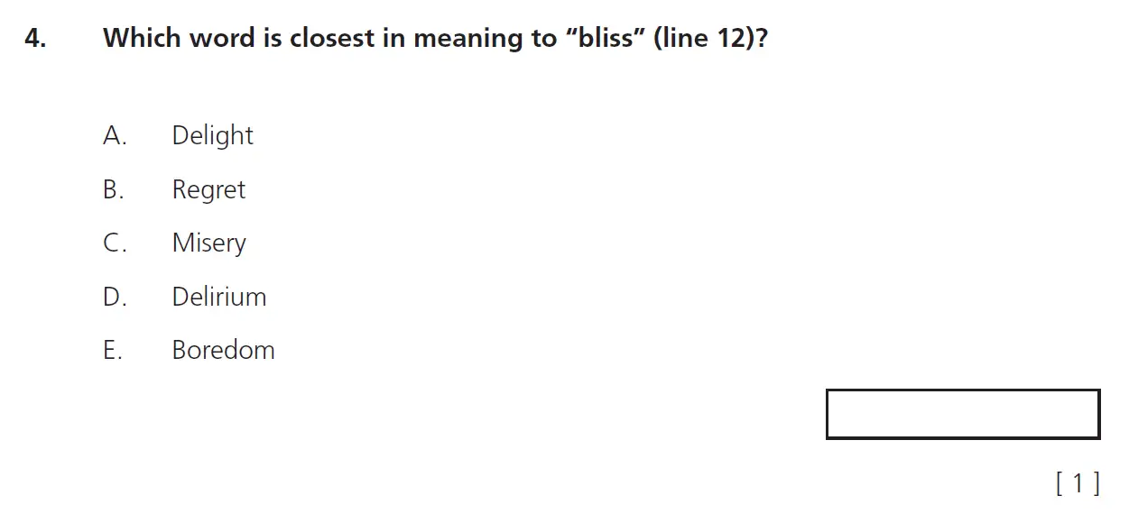 Question 4 - 11+ Comprehension – Summary – Test Paper 4