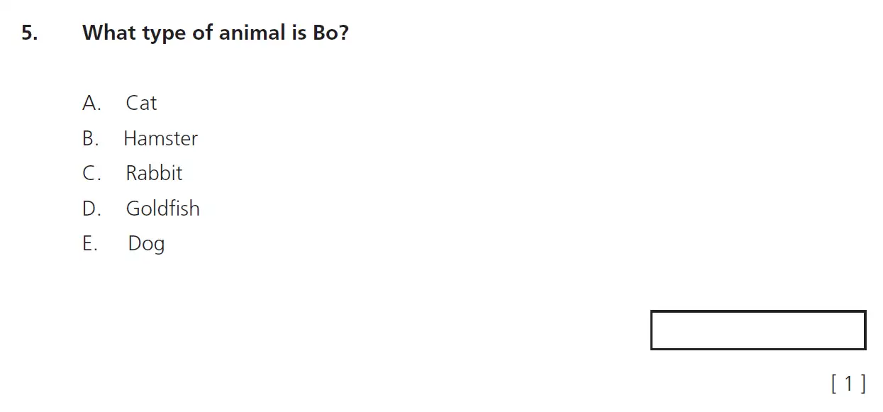 Question 5 - 11+ Comprehension – Summary – Test Paper 4