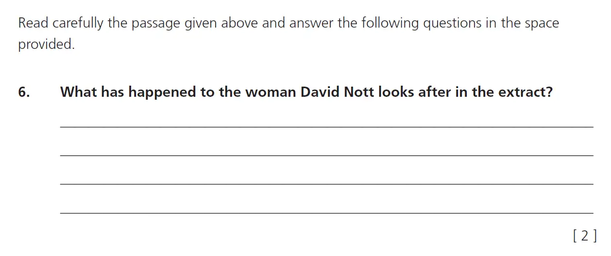 Question 6 - 11+ Comprehension – Summary – Test Paper 4
