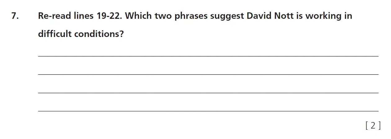 Question 7 - 11+ Comprehension – Summary – Test Paper 4