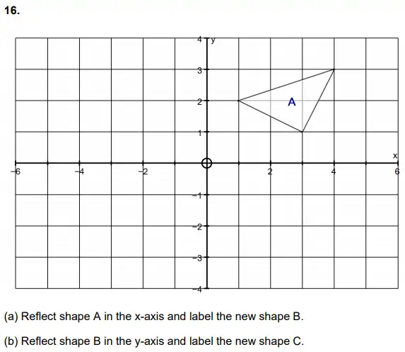 Question 16(a,b) - Alleyn’s School – 11 Plus Sample Mathematics Paper 1 - 2024