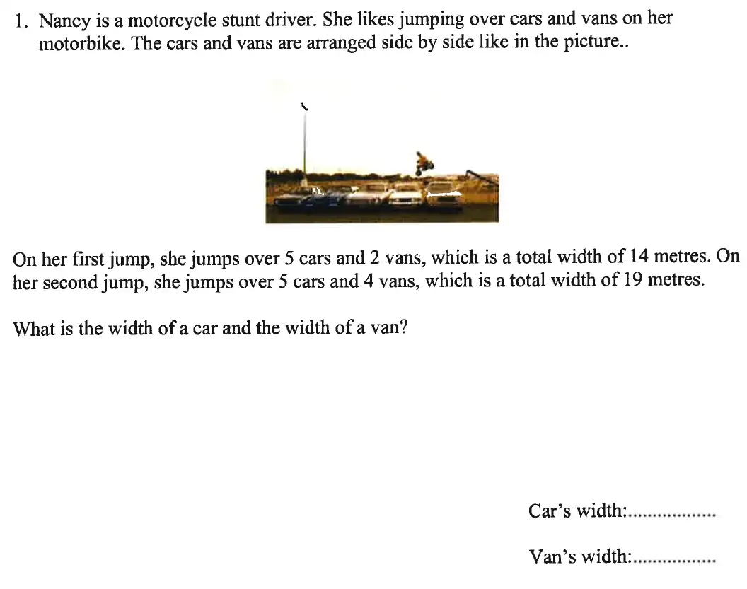 Question 4-1 - Caterham School - 11 Plus Maths Sample Questions - 2016