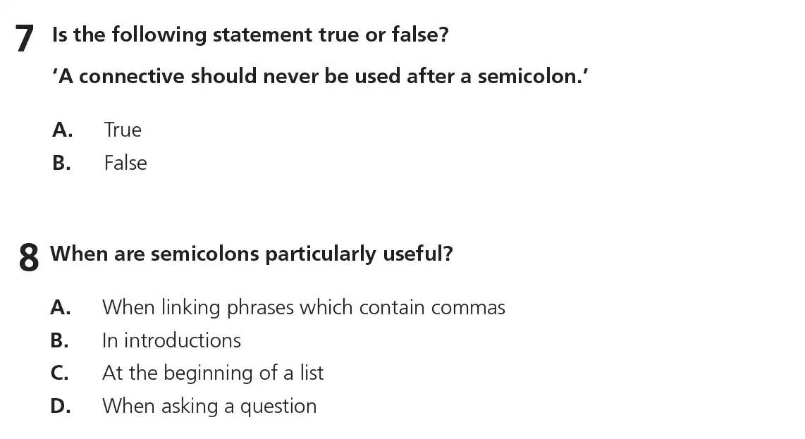 Question 04 - 11+ Free SPaG Punctuation - Test Paper 1