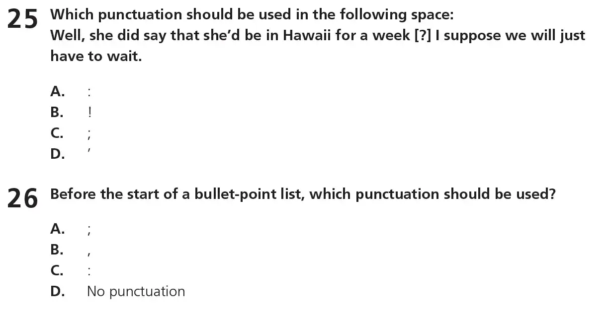 Question 13 - 11+ Free SPaG Punctuation - Test Paper 1