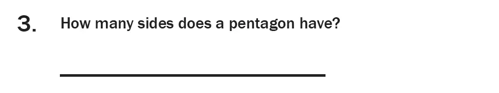 Question 03 - 7 Plus Maths Test Paper 2