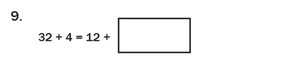 Question 09 - 7 Plus Maths Test Paper 2