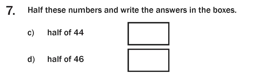 Question 09 - 7 Plus Maths Test Paper 3
