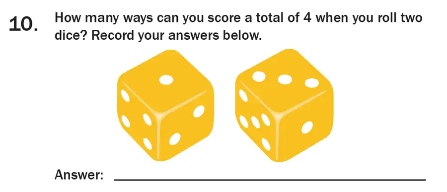 Question 12 - 7 Plus Maths Test Paper 3
