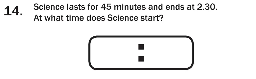 Question 16 - 7 Plus Maths Test Paper 3