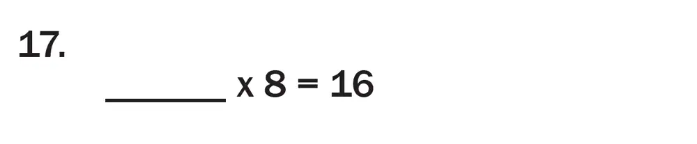 Question 19 - 7 Plus Maths Test Paper 3