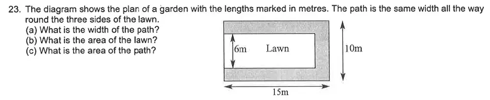 Question 24 - Trinity School – 10 Plus Maths Sample Questions