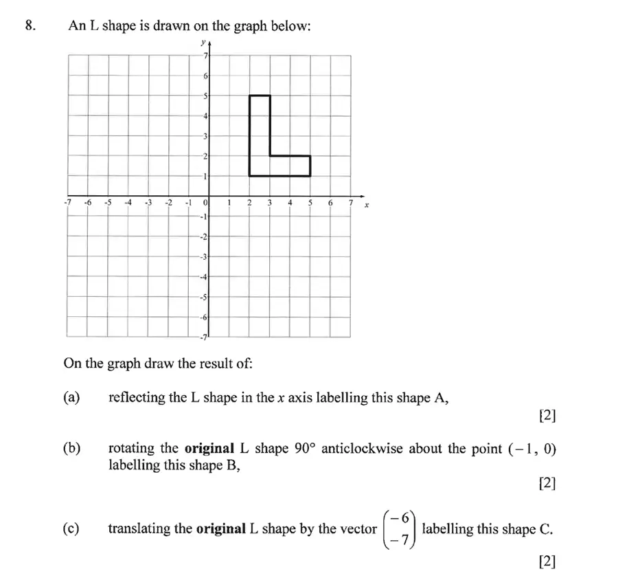Question 8(a,b,c)(a,b,c) - Dulwich College – Year 9 Maths Specimen Paper A 2023
