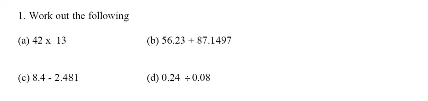 Question 1(a,b,c,d)(a,b,c,d) - Emanuel School – 13 Plus Maths Sample Paper 2023