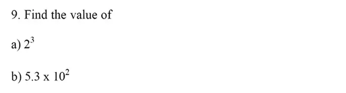 Question 9(a,b)(a,b) - Emanuel School – 13 Plus Maths Sample Paper 2023