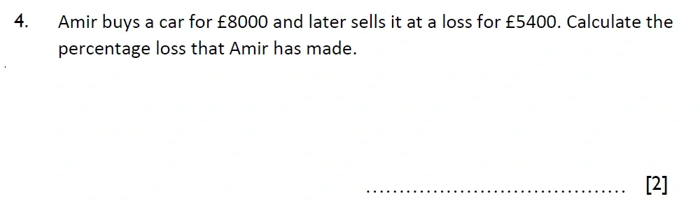 Question 04 - Reigate Grammar School 13 Plus Maths Sample Paper 2 - Calculator