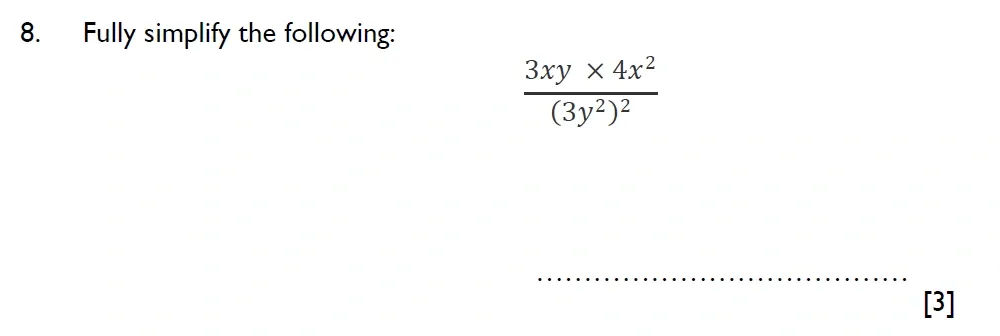 Question 08 - Reigate Grammar School 13 Plus Maths Sample Paper 2 - Calculator