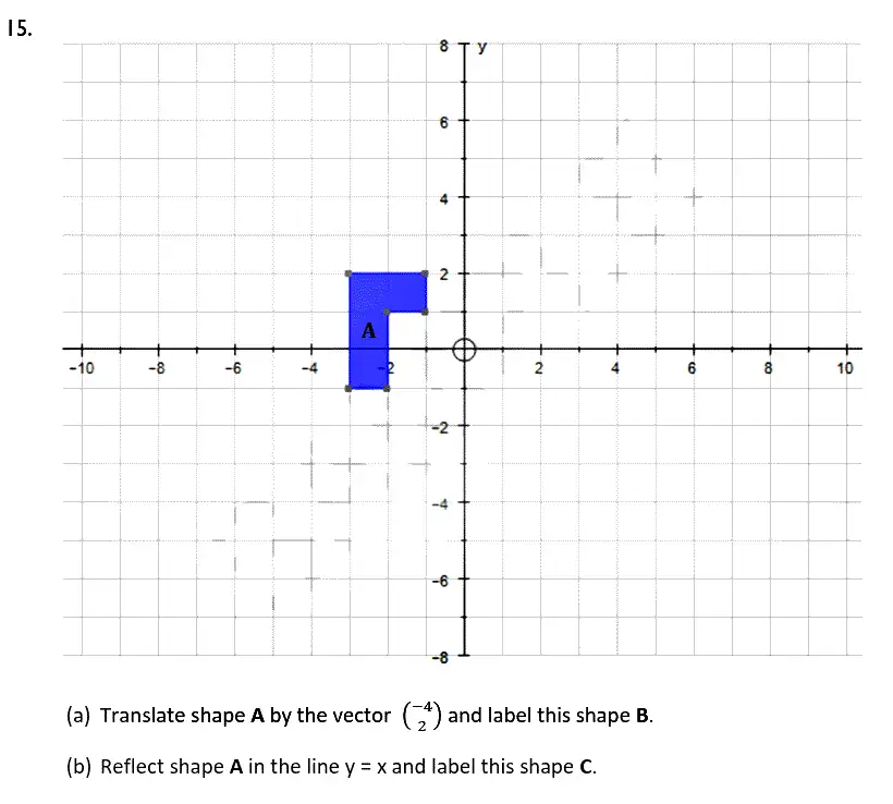Question 15(15(a),15(b)) - Reigate Grammar School – 13 Plus Maths Sample Paper – Non-calculator 2018
