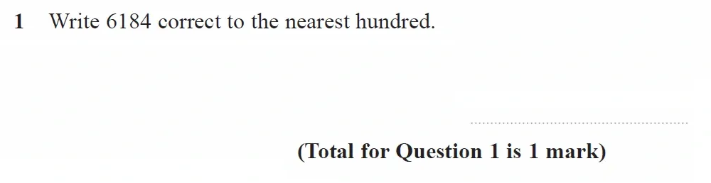 Question 01 - GCSE Edexcel Foundation Maths Past Paper 2 (Calculator) - June 2023