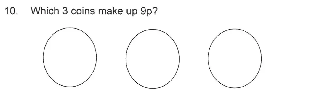 Question 10 - Solihull School – 7 Plus Maths Sample Paper 1