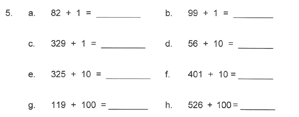 Question 05 - Solihull School – 7 Plus Maths Sample Paper 1