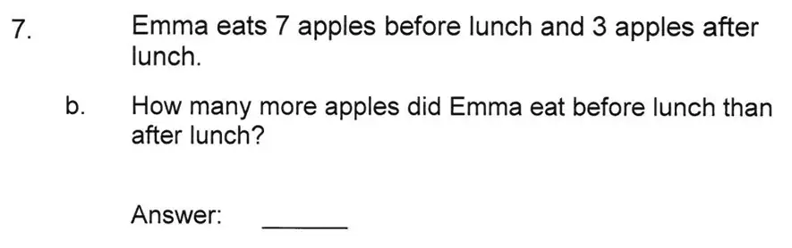 Question 10 - Solihull School – 7 Plus Maths Sample Paper 2