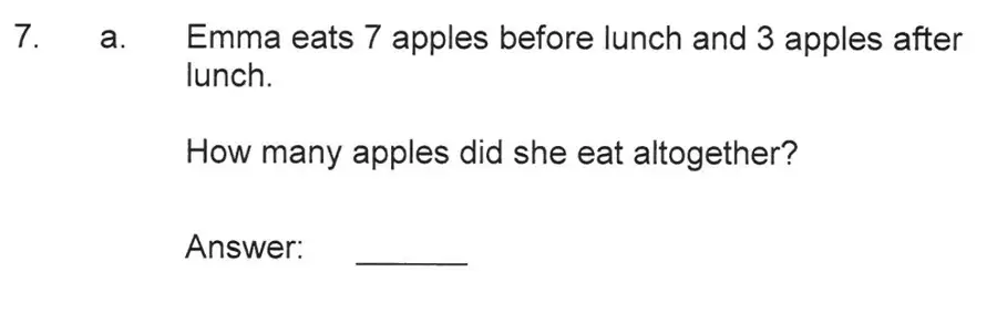 Question 09 - Solihull School – 7 Plus Maths Sample Paper 2