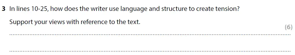 Question 03 - GCSE Edexcel English Language Predicted Paper 1