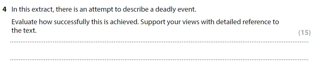 Question 04 - GCSE Edexcel English Language Predicted Paper 1
