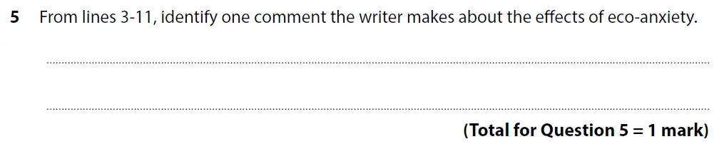 Question 05 - GCSE Edexcel English Language Predicted Paper 2