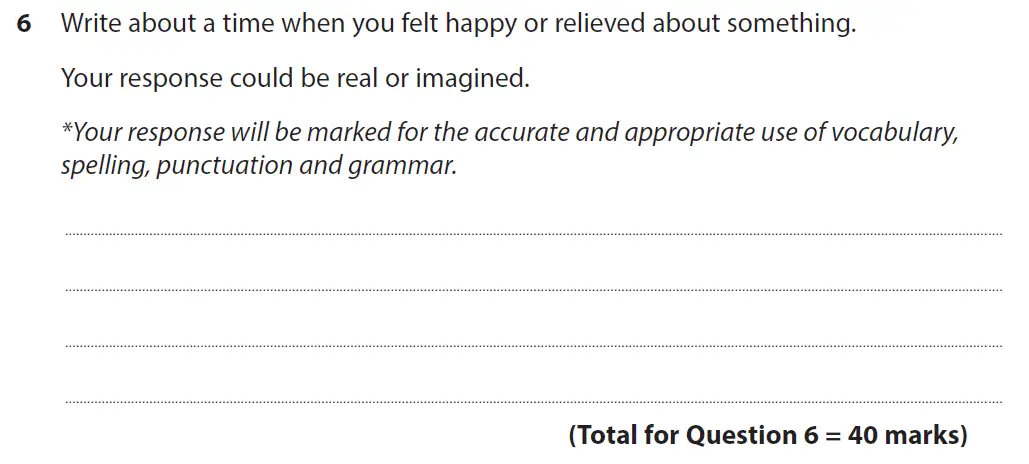 Writing task 02 - GCSE Edexcel English Language Past Paper 1 - June 2019