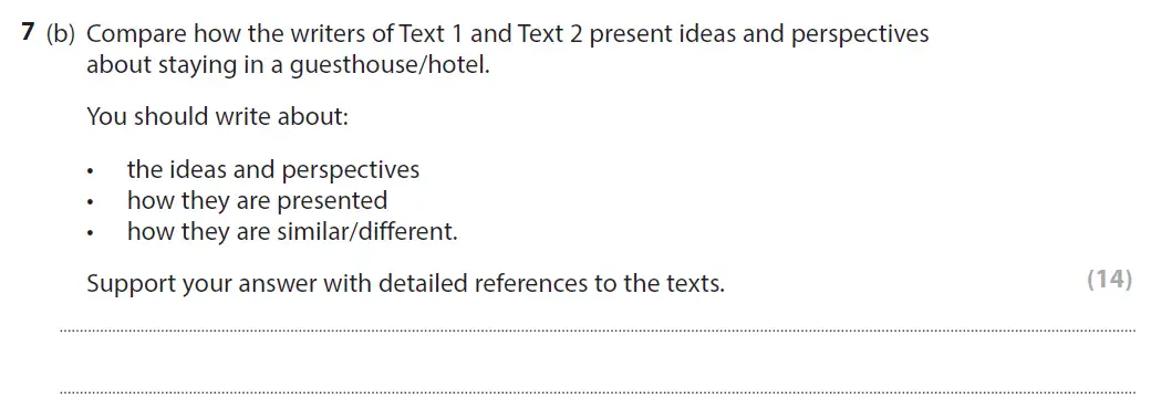 Question 08 - GCSE Edexcel English Language Past Paper 2 - June 2019