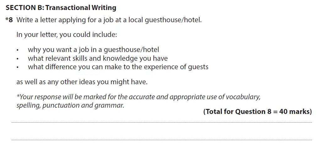Writing task 01 - GCSE Edexcel English Language Past Paper 2 - June 2019