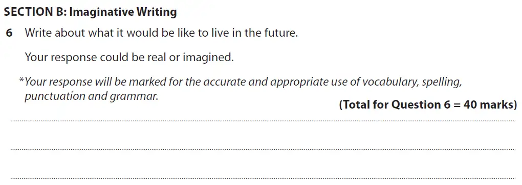 Writing task 02 - GCSE Edexcel English Language Past Paper 1 - November 2018
