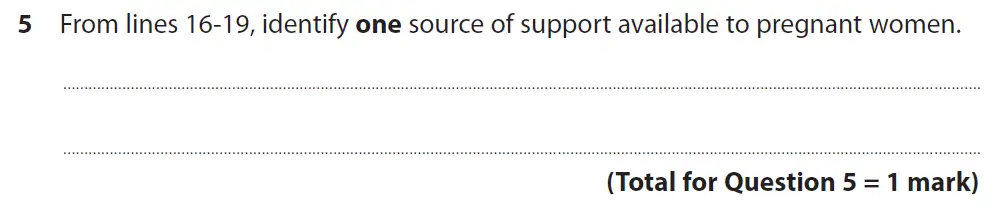 Question 05 - GCSE Edexcel English Language Past Paper 2 - November 2018