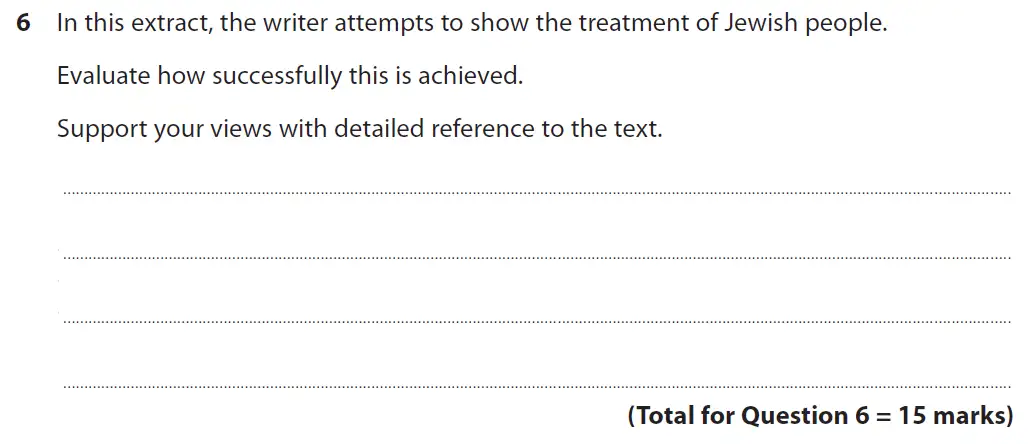 Question 06 - GCSE Edexcel English Language Past Paper 2 - November 2019