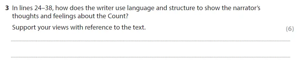 Question 03 - GCSE Edexcel English Language Past Paper 1 - November 2020