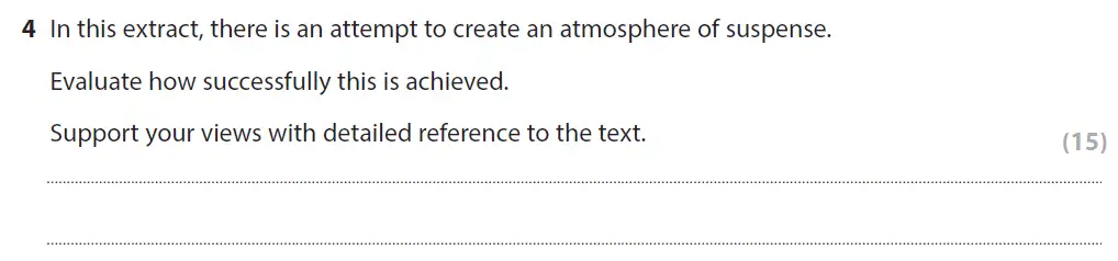 Question 04 - GCSE Edexcel English Language Past Paper 1 - November 2020