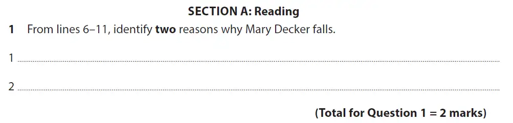 Question 01 - GCSE Edexcel English Language Past Paper 2 - November 2020