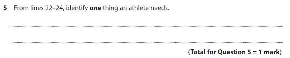 Question 05 - GCSE Edexcel English Language Past Paper 2 - November 2020