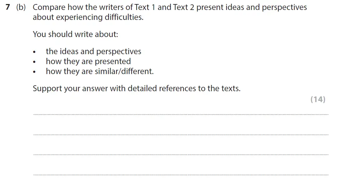 Question 08 - GCSE Edexcel English Language Past Paper 2 - November 2021