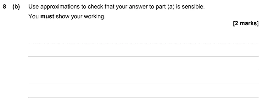Question 9 - GCSE AQA Higher Maths Speicmen Paper 3 (Calculator)