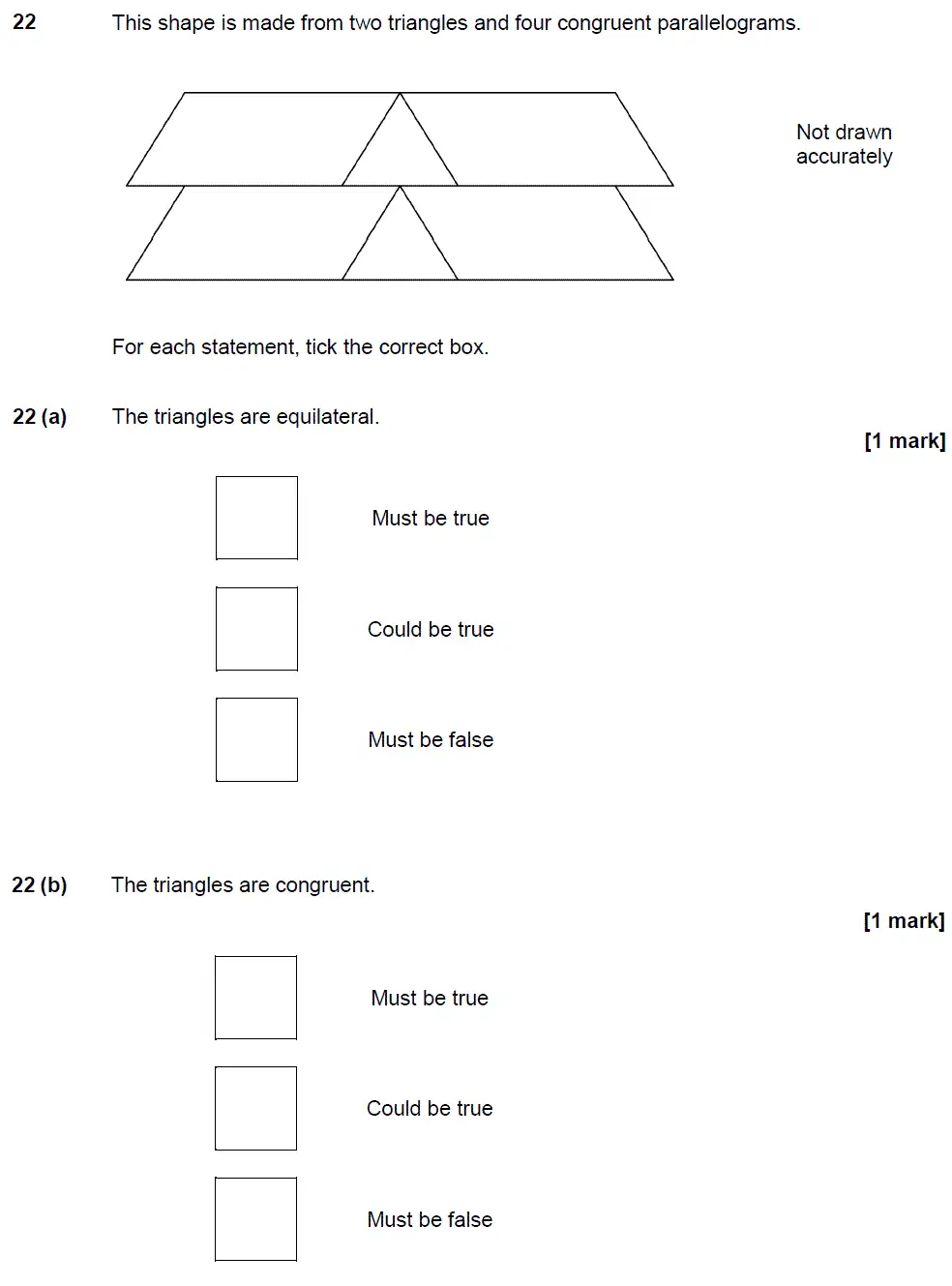 Question 23 - GCSE AQA Foundation Maths Past Paper 3 (Calculator) - June 2017