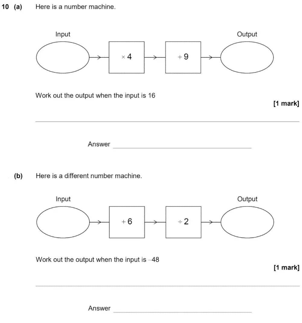 Question 10 - GCSE AQA Foundation Maths Past Paper 2 (Calculator) - June 2020