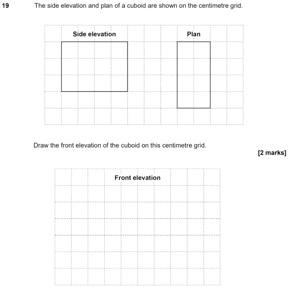 Question 21 - GCSE AQA Foundation Maths Past Paper 3 (Calculator) - June 2020