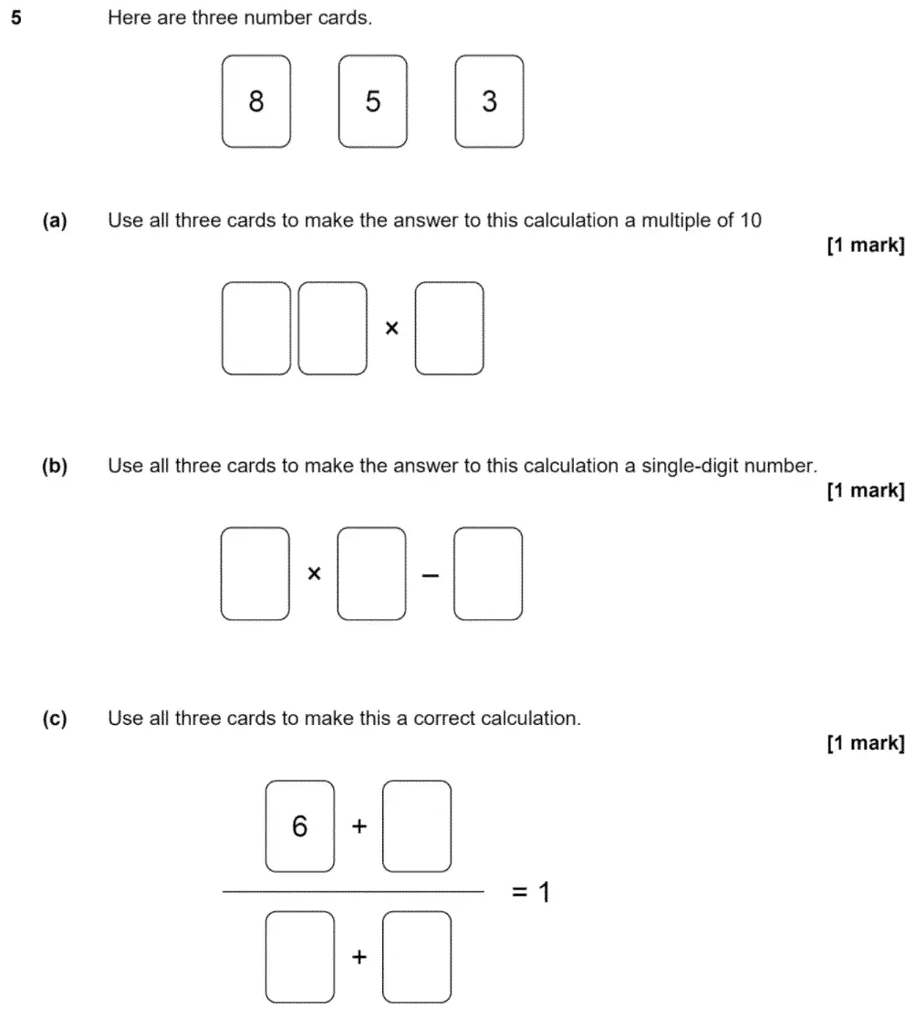 Question 5 - GCSE AQA Foundation Maths Past Paper 3 (Calculator) - June 2020