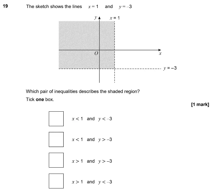 Question 19 - GCSE AQA Higher Maths Past Paper 3 (Calculator) - June 2020